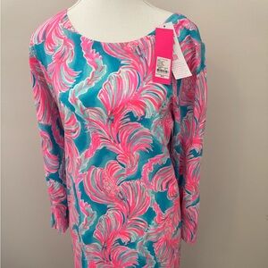 Lilly Pulitzer Pink and Blue Swirl Dress